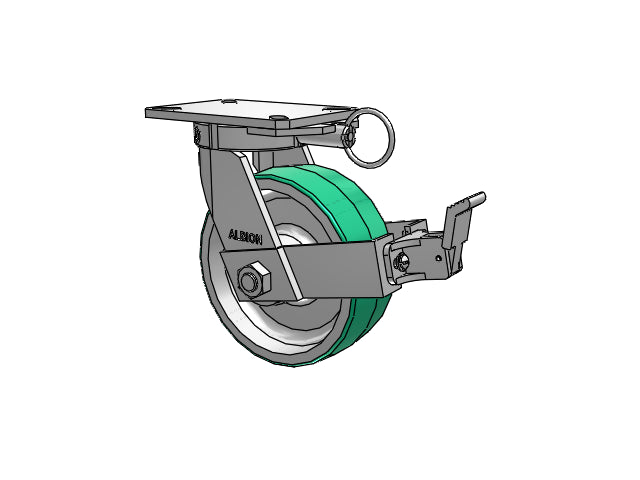 310PD08501SPATPFBBL Albion Swivel Caster