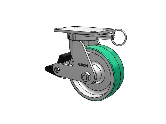 310PD08509SPATPPLBL Albion Swivel Caster