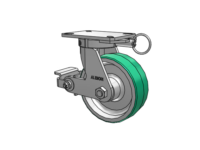 310PD08509SPATPPL Albion Swivel Caster