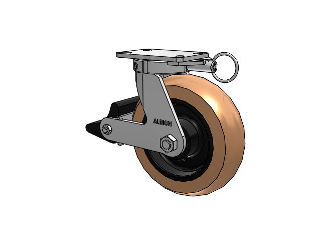 310PR10528SPLBL Albion Swivel Caster