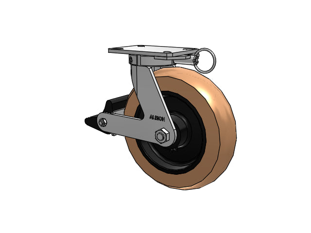 310PR12509SPATPPLBL Albion Swivel Caster