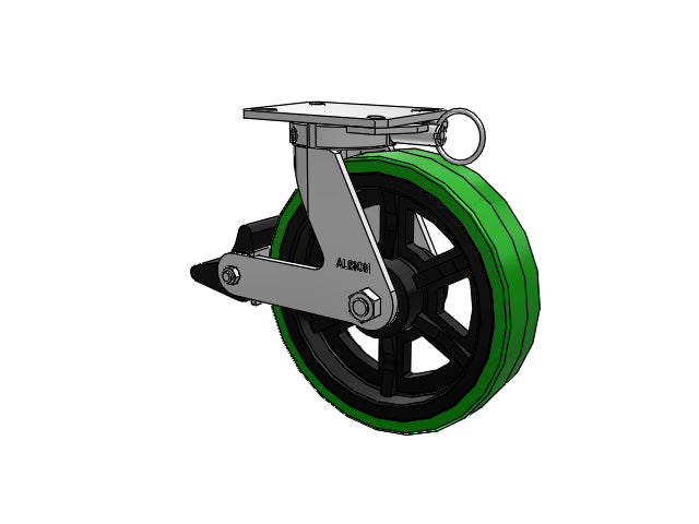 310PX12509SPATPPLBL Albion Swivel Caster