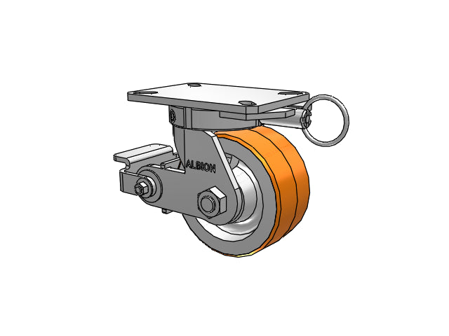 310PY06501SPATPPL80A Albion Swivel Caster