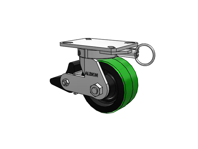 310PY06501SPATPPLBL Albion Swivel Caster