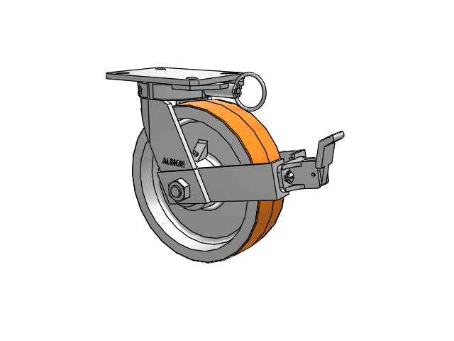 310PY10501SPATPFBBL80A Albion Swivel Caster