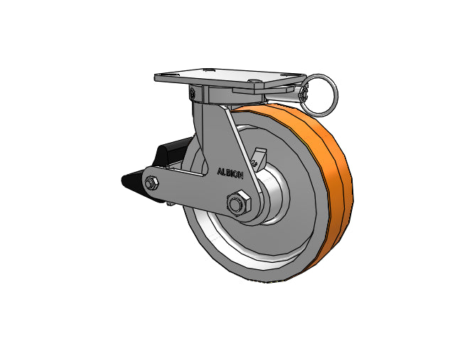 310PY10509SPATPPLBL80A Albion Swivel Caster