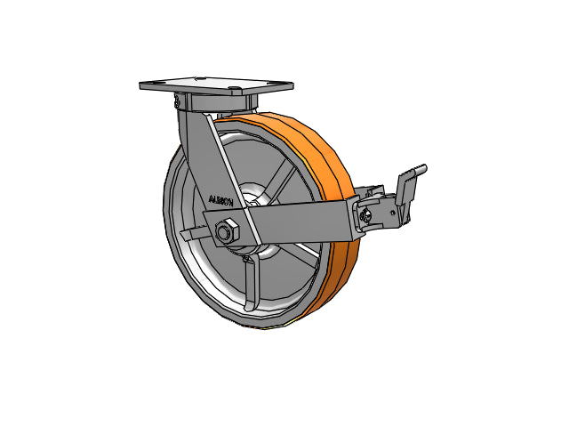 310PY12501SPATPFBB80A Albion Swivel Caster