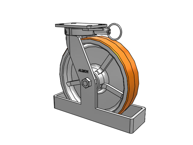 310PY12509STOL80A Albion Swivel Caster