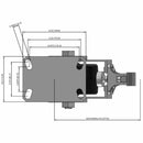 6"x3" USA-Made Kingpinless Top Lock Caster with Phenolic Wheel
