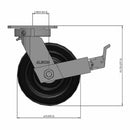 8"x3" USA-Made Kingpinless Top Lock Caster with Phenolic Wheel
