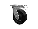 Kingpinless USA 8"x3" Phenolic Caster with 6.25"x4.5" Plate & Swivel Lock