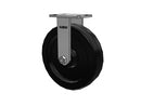 Kingpinless USA 12"x3" Phenolic Rigid Caster with 6.25"x4.5" Plate