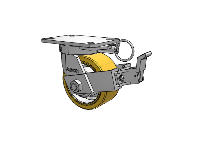 310VX06501SPATPFBBL Albion Swivel Caster