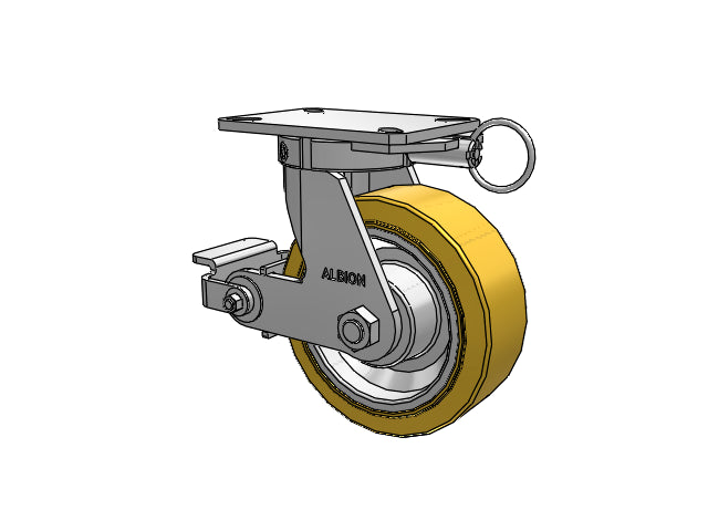 310VX08501SPATPPL Albion Swivel Caster