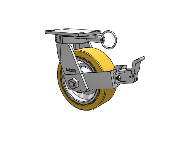 310VX08509SFBBL Albion Swivel Caster