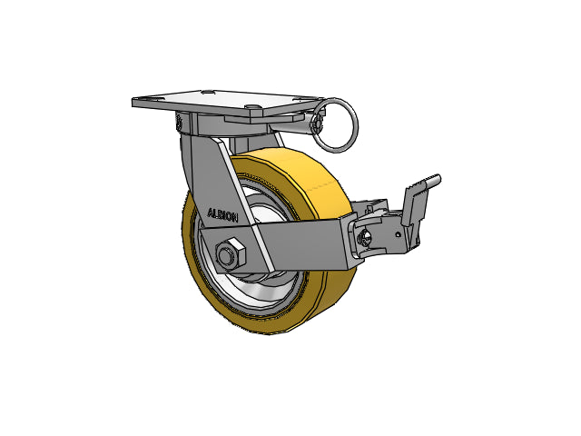 310VX08509SPATPFBBL Albion Swivel Caster