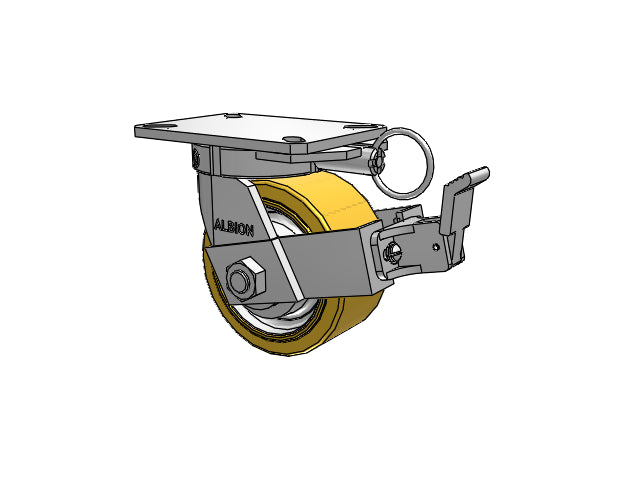 310VY06509SPATPFBBL Albion Swivel Caster