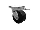 Stainless HD Kingpinless 6"x3" Trionix Nylon Caster with 6.25"x4.5" & Swivel Lock