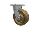 Stainless HD Kingpinless 8"x3" High-Heat Phenolic Wheel Caster with 6.25"x4.5"