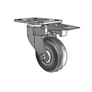 367H35K080AZPF MedCaster Swivel Caster