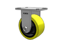 Value Kingpinless 6"x3" HD Poly-on-Iron Rigid Caster with 6.25"x4.5"
