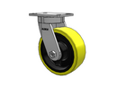 Value Kingpinless 8"x3" HD Poly-on-Iron Caster with 6.25"x4.5"
