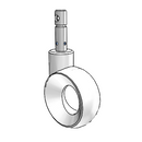 399R38K150VK2351 MedCaster Swivel Caster
