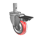 4-32-213RTR PL Jarvis Swivel Caster