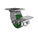 4.04109.111 BRK1 SEAL Colson Swivel Caster