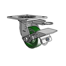 4.04109.111 MTG54 BRK1 Colson Swivel Caster