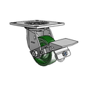 4.04109.115 MTG4 BRK1 SEAL Colson Swivel Caster