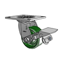4.04109.131 MTG4 BRK1 Colson Swivel Caster