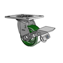 4.04109.131 MTG4 BRK1 SEAL Colson Swivel Caster