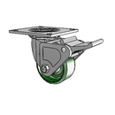 4.04109.131 MTG4 BRK2 Colson Swivel Caster