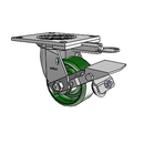4.04109.135 MTG64 BRK1 Colson Swivel Caster