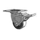 4.04109.331 MTG4 BRK2 Colson Swivel Caster