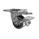 4.04109.331 MTG54 BRK1 Colson Swivel Caster