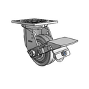 4.04109.441 BRK1 Colson Swivel Caster