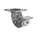 4.04109.441 MTG4 BRK1 Colson Swivel Caster