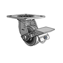 4.04109.445 COND MTG4 BRK1 Colson Swivel Caster