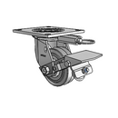 4.04109.445 MTG54 BRK1 Colson Swivel Caster
