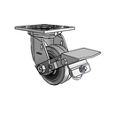 4.04109.449 COND BRK1 Colson Swivel Caster