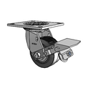 4.04109.451.2 MTG4 BRK1 SEAL Colson Swivel Caster