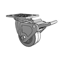 4.04109.451 BRK2 Colson Swivel Caster