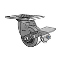 4.04109.455 COND MTG4 BRK1 SEAL Colson Swivel Caster