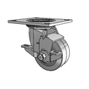 4.04109.455 MTG4 BRK7 SEAL Colson Swivel Caster