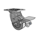 4.04109.459 BRK1 Colson Swivel Caster