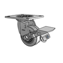 4.04109.459 COND MTG4 BRK1 Colson Swivel Caster