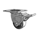 4.04109.4B9 MTG4 BRK2 Colson Swivel Caster