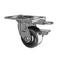 4.04109.4B9 MTG62 BRK3 Colson Swivel Caster